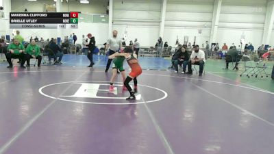 75 lbs Consolation - Makenna Clifford, None vs Brielle Utley, None