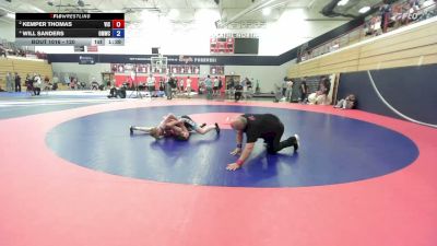 120 lbs Round 2 - Kemper Thomas, Victory Wrestling vs Will Sanders, Open Mats Wrestling Club