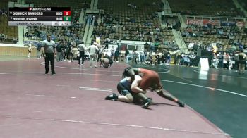 6A 190 lbs Champ. Round 2 - Derrick Sanders, Russell County vs Hunter Evans, Northridge High School