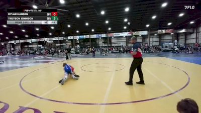 95 lbs Cons. Round 4 - Dylan Hansen, Douglas Wrestling Club vs Treyson Johnson, Southwest Wrestling Academy
