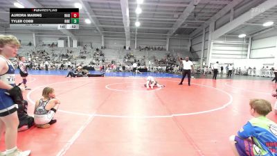 120 lbs Rr Rnd 1 - Aurora Maring, Ragin Raisins Niagara ES vs Tyler Cobb, Ride Out Wrestling Club