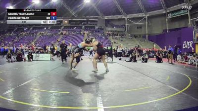 207 lbs Round 1 (16 Team) - Gemma Templeman, Emmanuel University vs Caroline Ward, North Central College