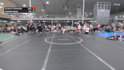 56 lbs Round 5 (6 Team) - Scarlett McKeown, Mat Assassins White vs Samson Drane, Poquoson-Pitbull