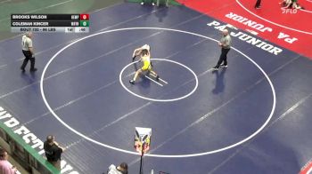 96 lbs Consi Of 32 #2 - Brooks Wilson, Hempfield vs Coleman Kincer, Waynesburg