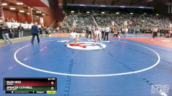 2A-175 lbs 5th Place Match - Spencer Cuthrell, Moorcroft vs Siler Hess, Dubois