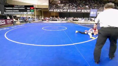 Girls 3A 135 lbs Champ. Round 1 - Desirae Juarez, Southridge (Girls) vs Martina Cereijo Barral, Prairie (Girls)