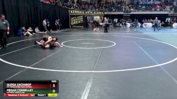 165G Quarterfinal - Alexia Zacharof, Mt. Edgecumbe High School vs Megan Connelley, Lathrop Wrestling