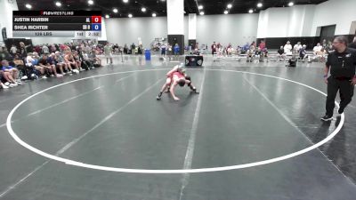 126 lbs Justin Harbin, Alabama vs Shea Richter, South Dakota Blue