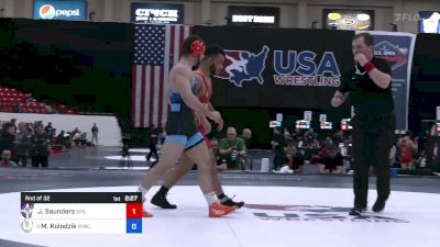 65 kg Rnd Of 32 - Joshua Saunders, Spartan Combat RTC / TMWC vs Matthew Kolodzik, New York Athletic Club