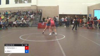 57 kg Consi Of 32 #2 - Heidi Mae Richardson, Team Maryland vs Aevri Ciha, Team Wisconsin