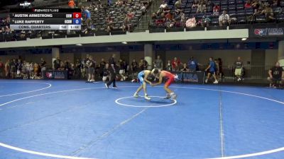 92 lbs Cons. Quarters - Austin Armstrong, East Idaho Elite Wrestling Club vs Luke Rafferty, Ohio Crazy Goats Wrestling