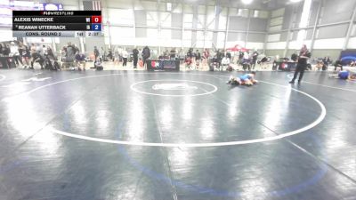 U23 Women - 50 lbs Cons. Round 2 - Alexis Winecke, WI vs Reanah Utterback, IA