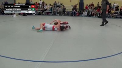 120 lbs Cons. Round 3 - Colton Peterson, Wayzata Youth Wrestling vs Axel Tollefson, MN Elite