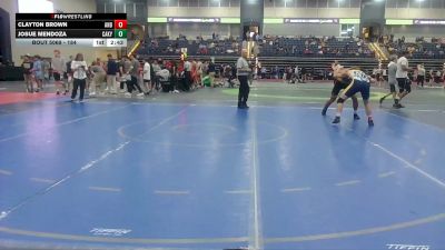 184 lbs Champ. Round 1 - Josue Mendoza, Emmanuel University vs Clayton Brown, Andrew College