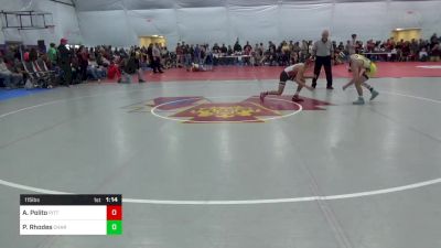 115 lbs Semifinal - Armani Polito, Pittsburgh vs Preston Rhodes, Charleston