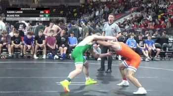 150 lbs Quarterfinal - Blake Fox, Osage vs Kaden Lange, Jesup