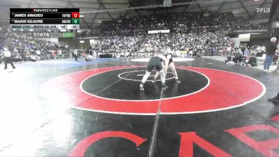 Boys 2A 175 lbs Cons. Round 4 - Makhi Kilgore, Anacortes vs James Amadeo, Franklin Pierce