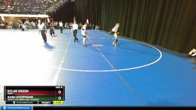 102 lbs Champ. Round 1 - Kash Koopmans, Siouxland Wrestling Academy vs Kylar Sisson, Iowa