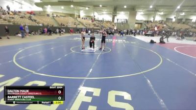 105 lbs Champ. Round 1 - Dalton Mauk, Williamson County Wrestling Cl vs Barrett Casteel, Rabbit Wrestling Club