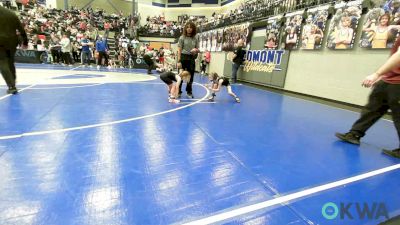 43 lbs Rr Rnd 2 - Vivian Manley, Perry Wrestling Club vs JJ Stolarzyk, Piedmont