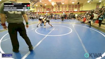 140 lbs Consolation - Gabe Mattox, Salina Wrestling Club vs Johnny-lee Todd, Skiatook Youth Wrestling