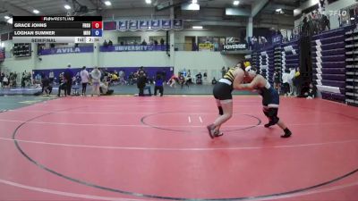207 lbs Semifinal - Loghan Sumner, Missouri Baptist University vs Grace Johns, Fort Hays State
