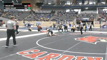 138 lbs Quarterfinal - Nolan Link, Meade County vs Henry Koller, South Oldham