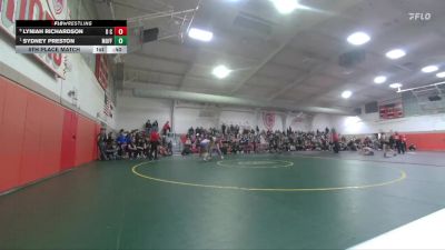 125 lbs 5th Place Match - Lyniah Richardson, Douglas County vs Sydney Preston, Moffat County