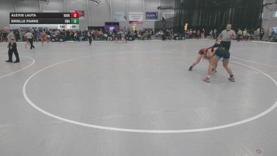 130 lbs Cons. Rd Of 16 - Alexis Lauta, Badkarma vs Brielle Parke, Sebolt Wrestling Academy