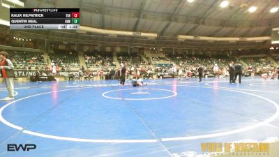 80 lbs 2nd Place - Kalix Kilpatrick, Team Grind House vs Quentin Neal, Greater Heights Wrestling