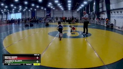 52 lbs Rd# 9- 2:15pm Saturday Final Pool - Bryce Warm, Maryland GOLD vs Maverick Elliott, PA Silver