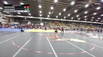 126 lbs Quarterfinal - Breckin Henry, Camel Kids Wrestling vs Casten Martin, Stillwater Gladiators