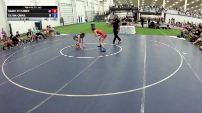 115 lbs Sadie Rhoades, Utah vs Olivia Crull, Indiana
