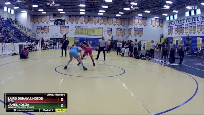 150 lbs Cons. Round 6 - James Kosza, Wellington High School vs Laird Duhaylungsod, NFWA