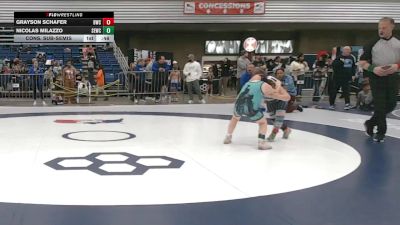 105 lbs Cons. Sub-semis - Nicolas Milazzo, Springs Elite Wrestling Club vs Grayson Schafer, Bartlesville Wrestling Club