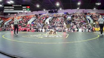 138 lbs Quarterfinals (8 Team) - Logan Curry, Martin HS vs Logan Mears, Union City HS