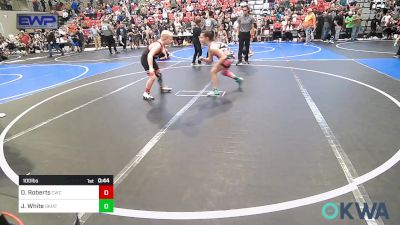 100 lbs Quarterfinal - Dylan Roberts, Claremore Wrestling Club vs Joslynn White, Skiatook Youth Wrestling