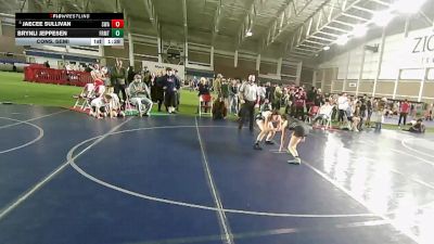 130 lbs Cons. Semi - Brynli Jeppesen, Sanderson Wrestling Academy vs JaeCee Sullivan, Sanderson Wrestling Academy