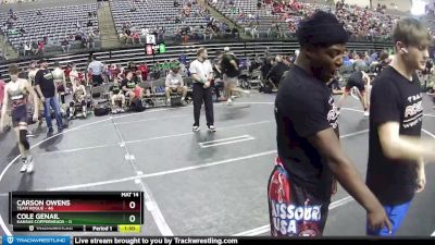 125 lbs Round 5 (6 Team) - Cole Genail, Kansas Copperheads vs Carson Owens, Team Rogue