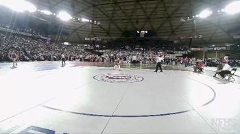 Girls 3A/4A 125 Quarterfinal - Sydney Masengale, West Valley (Yakima) (Girls) vs Reagan Fallon-Small, Camas (Girls)