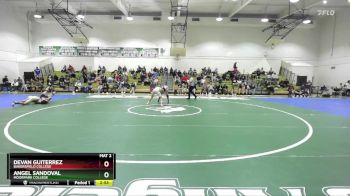 125 lbs Cons. Round 3 - Devan Guiterrez, Bakersfield College vs Angel Sandoval, Moorpark College