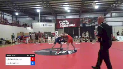 74 kg Round Of 64 - Brady Worthing, Clarion RTC vs Lowell Arnold, Portage Youth Wrestling Club