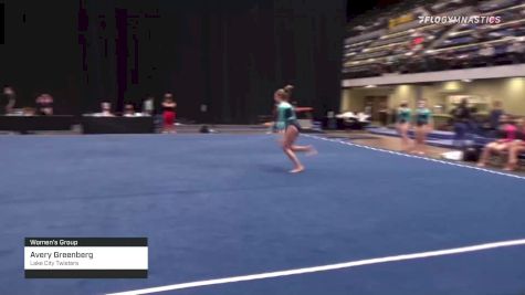 Avery Greenberg - Women's Group, Lake City Twisters - 2021 Women's Xcel Region 4 Championships