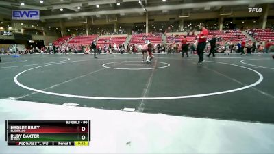 90 lbs Cons. Semi - Ruby Baxter, Russell vs Hadlee Riley, El Dorado