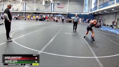 100 lbs Round 1 (6 Team) - Jaxon Zapatocky, Mat Assassins Black vs Mehmet Kaya, Vipers Wrestling