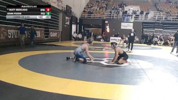 138 lbs Consi Of 8 #1 - Matt Mercado, New York Military Academy vs John Foote, Poly Prep