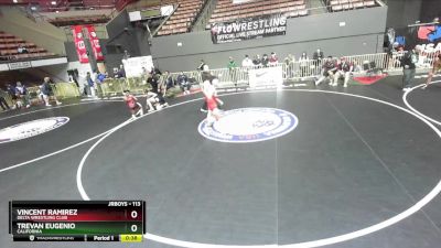 113 lbs Cons. Round 3 - Vincent Ramirez, Delta Wrestling Club vs Trevan Eugenio, California