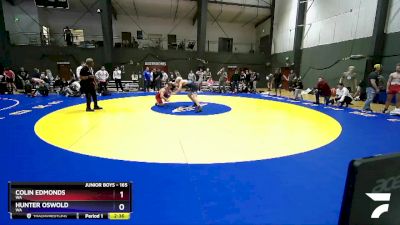 165 lbs Cons. Round 4 - Colin Edmonds, WA vs Hunter Oswold, WA