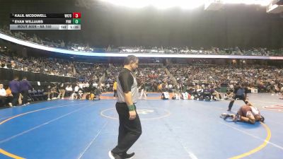 8A 150 lbs Quarterfinal - Kalil McDowell, Wakefield vs Evan Williams, Pinecrest High School