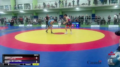 60kg Cons. Round 3 - Jonah Sanderson, Prince Albert WC vs Kaden De Castro, The ROC